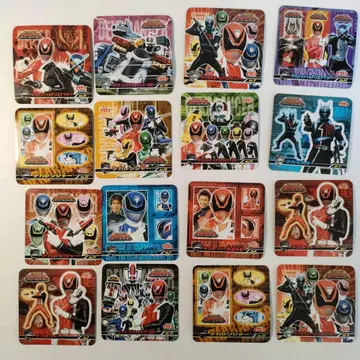 특수전대 데카레인저 사이네 류지 하야시 고시 나가타니엔 씰 전 12매