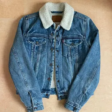 리바이스 보아 옷깃 데님 자켓 S