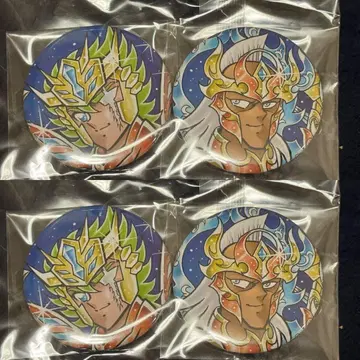 세인트 세이야 해황재기 크라켄의 자크 & 크리사오르의 크리스슈나 캔뱃지