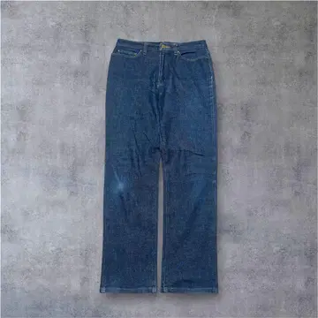 MCM 데님 청바지 90s 자수 로고 스트레치 L Y2K 스트릿