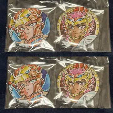 세인트 세이야 해황재기 카이바의 바이안 & 스큐라의 이오 캔뱃지