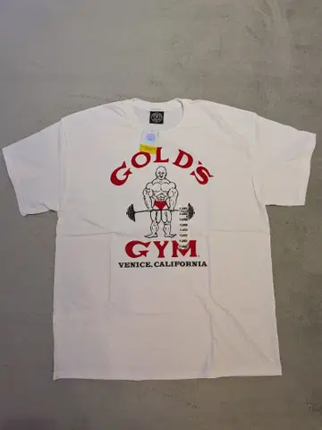 GOLD'S GYM 베니스 캘리포니아 화이트 셔츠 XL