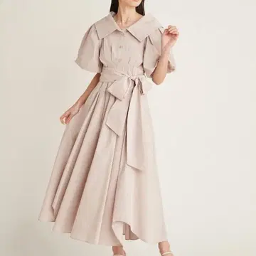 SNIDEL 스나이델 볼륨 슬리브 셔츠 원피스 snidel