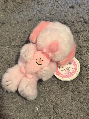 스누피 유니버셜 핑크 키링 스누피 & 프렌즈 키체인