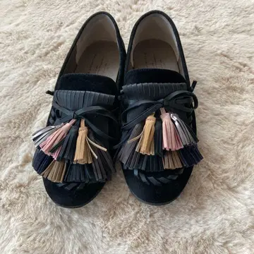 [ 새상품급 ] antiqua 안티카 태슬 모카신 프린지 그레이 LL