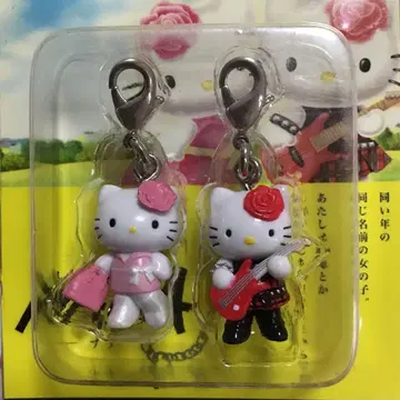 미개봉품 헬로키티 지역 한정 키티 NANA 페어 지퍼 마스코트