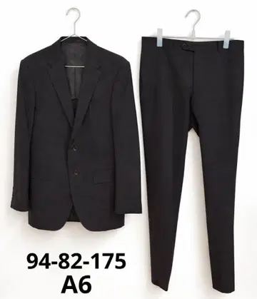 남성용 비즈니스 정장 이온 L 허리 82 무지 블랙 A6