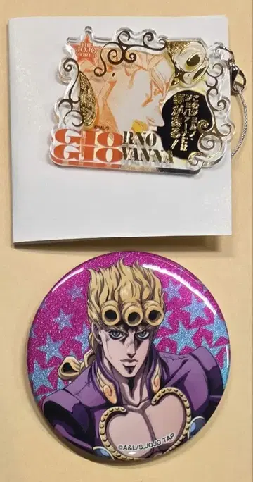 죠죠 월드 아크릴 키링 배지 죠르노