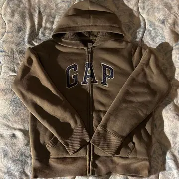 GAP 짧은 기장 보아 안감 풀 집업 후드티