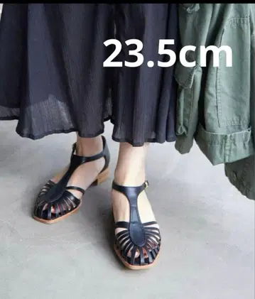 SLOBE IENA 슬로브 이에나 23.5cm 구르카 샌들 블랙