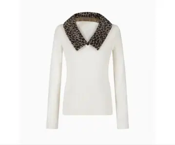 Bibiy. CHER LEOPARD KNIT 화이트