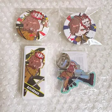 Crazy Raccoon CR 페스티벌 캔뱃지 아크릴 키링 아리사카