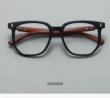 패션 패션 안경 블랙 우드 템플