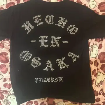 phatrnk t셔츠 키라키라 블랙 스톤 S