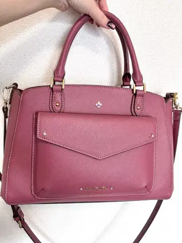 핑크 핸드백 숄더백 합성 피혁 사만사 베가