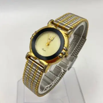 던힐 여성용 손목시계 골드 쿼츠 작동 안됨 정크