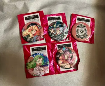 미사용 오샤레 크로스 Reborn 캔뱃지 4종 로고