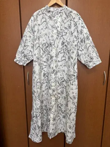 이치 이치 보타니컬 롱 셔츠 원피스