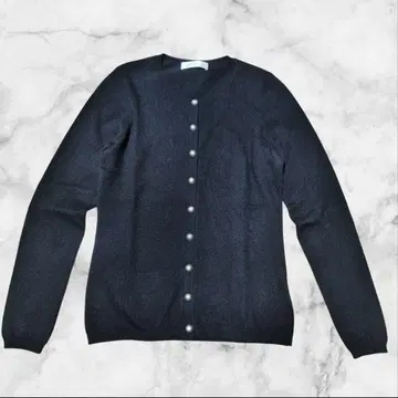 UNIQLO 유니클로 캐시미어 100% 가디건 크루넥 블랙 S