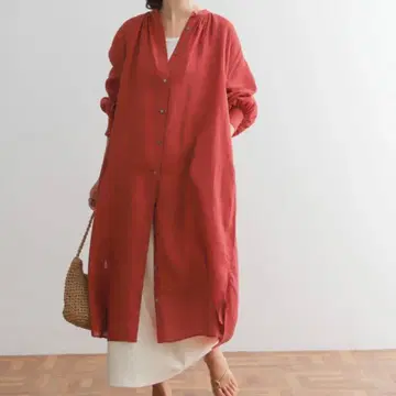 새상품급 어반 리서치 도어스 고급 린넨 100% 린넨 개더 원피스 S