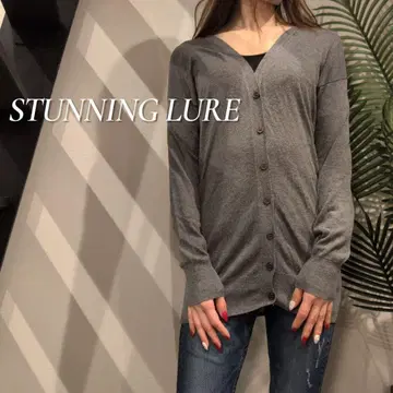 STUNNING LURE 얇은 소재 롱 가디건