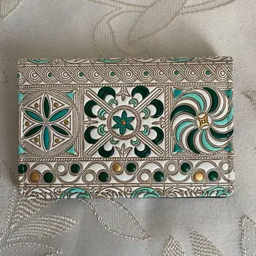 분코야 오제키 분코카와 패스 카드 홀더 금사 그린 카드 케이스