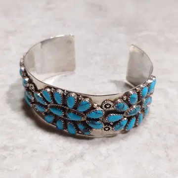 NAVAJO 클러스터 뱅글 터콰이즈 SILVER925