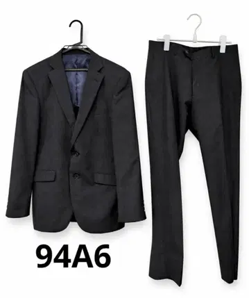 남성용 비즈니스 정장 이온 L 허리 82 스트라이프 블랙