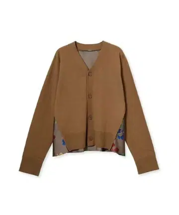 미라 오웬 캐시미어 코튼 보타니컬 도킹 가디건