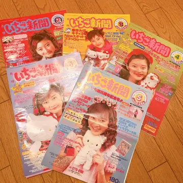 딸기 신문 산리오 키티 2000년 레어 희귀 헤이세이 5권 세트