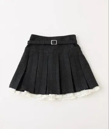 NICE CLAUP 레이어드 플리츠 미니 스커트