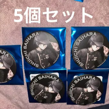 단간론파 15주년 기념전 캔뱃지 사이하라 슈이치 5개