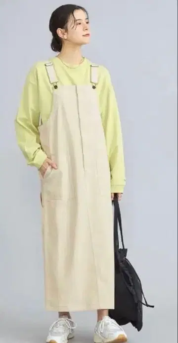 coen PENNEYS 별주 카츠라기 오버롤 스커트 NATURAL L