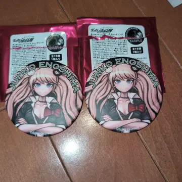 단간론파 15주년 기념전 캔뱃지 에노시마 준코 2개