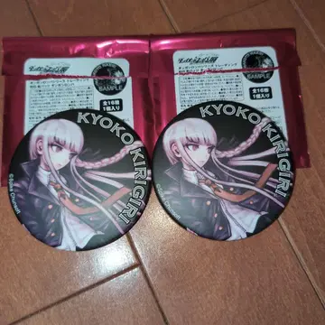 단간론파 15주년 기념전 BIG 캔뱃지 키리기리 쿄코 2개