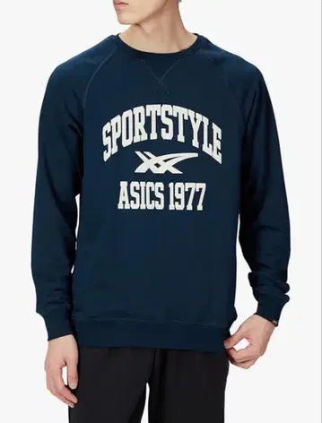 asics(아식스) 트레이닝복 FRENCH TERRY CREW TOP