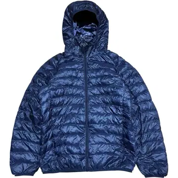 00s UNIQLO 유니클로 울트라 라이트 다운 파카 네이비 광택