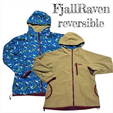 FjallRaven 리버서블 베이지 올 패턴 스카이블루 루돌프