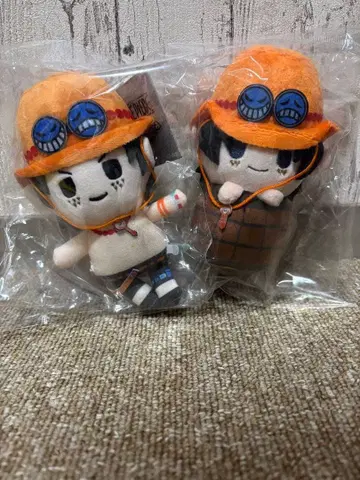 원피스 에이스 봉제 인형 2개 세트