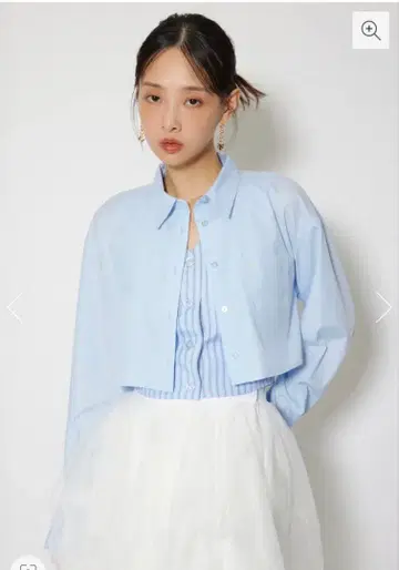 백리본 레이어드 셔츠 rienda