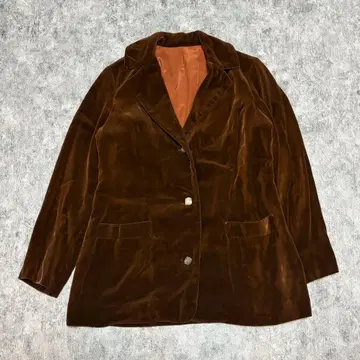 벨로아 자켓 테일러드 브라운 여성용 깔끔한 오피스 캐주얼