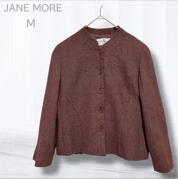 제인모어 노카라 자켓 M 상당 브라운 캐주얼
