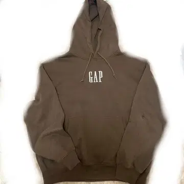GAP 후드티 빈티지 소프트 자수 로고 브라운