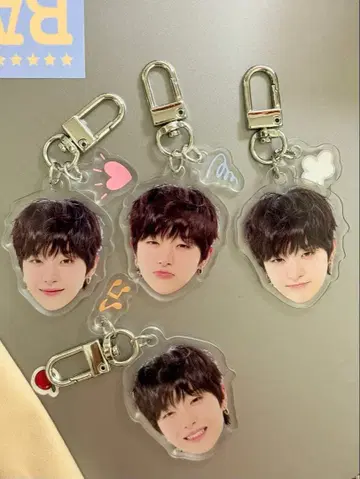 지훈 TREASURE 얼굴 아크릴 키링 캡슐 토이 희로애락