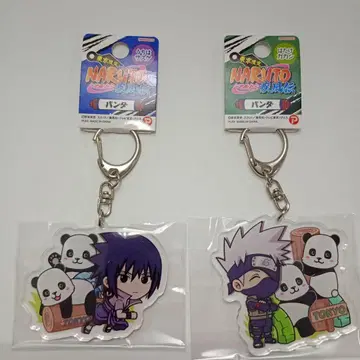 도쿄 한정 팬더 지역 한정 나루토 아크릴 키링 사스케 카카시 2개 세트