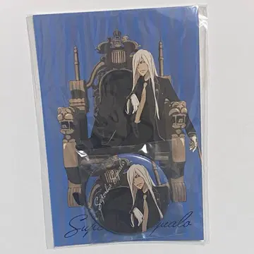 가정교사 히트맨 reborn! 복권 메이트 캔뱃지 엽서 스쿠알로