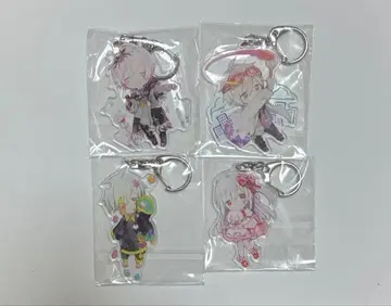 마후마후 아크릴 키링 4개 세트