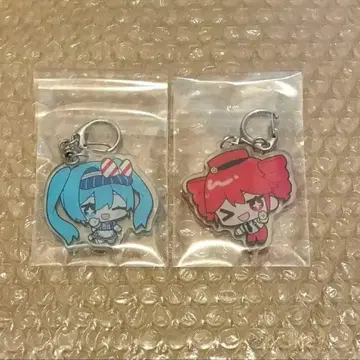 메즈마라이저 카사네 테토 하츠네 미쿠 양면 키링 세트 슈링크 포함 레어