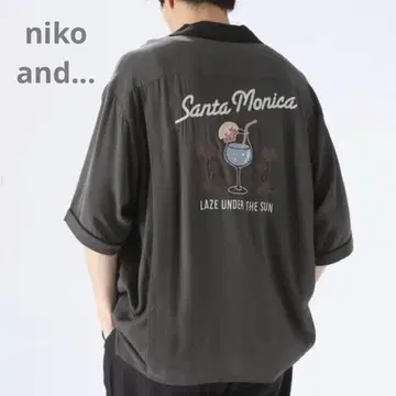 niko and - 니코앤드 자수 볼링 셔츠 남성용 셔츠 루즈핏