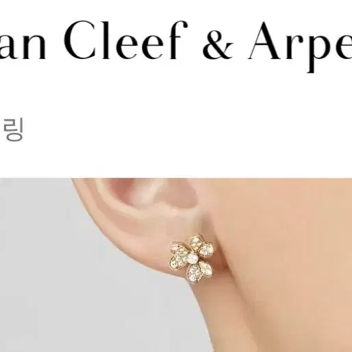 반클리프앤아펠 반클리프 프리볼 파베 이어링 사진 2